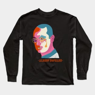 Albert Hofmann Portrait- Trippy Style - colorful illustration Long Sleeve T-Shirt